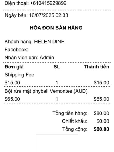 HELEN DINH – ĐƠN HÀNG 16/07