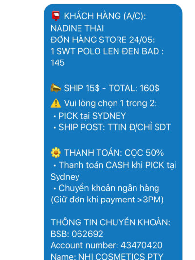 NADINE THAI – ĐƠN HÀNG 24/05 – 06/06