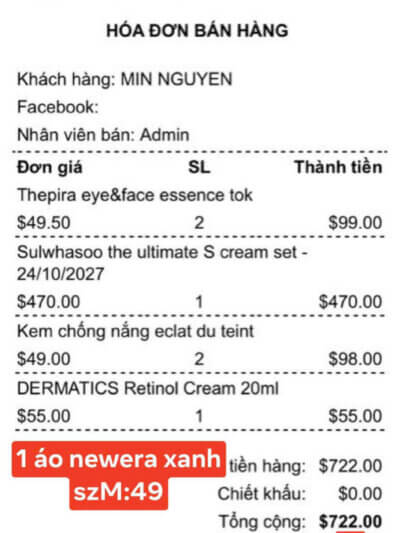 MIN NGUYEN – ĐƠN HÀNG 27/08