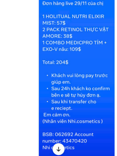 Nadine Thai đơn live 29/11