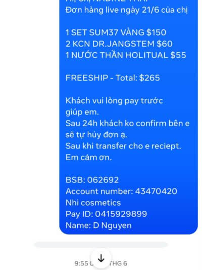 NADINE THAI đơn hàng 21/6