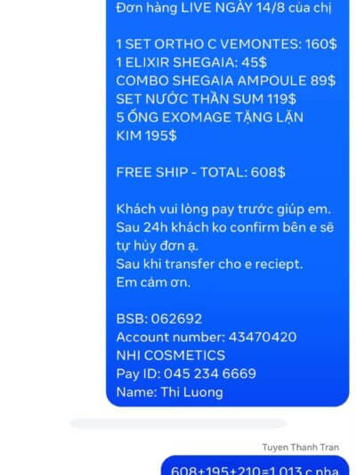 MINAKO AWASAKI đơn live 11/8 + 14/8 + 16/8