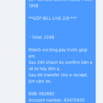 YEN NHI đơn hàng 5/9